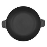 Induction paella pan with a non-stick surface, ideal for making authentic paella and versatile dishes on any cooktop.