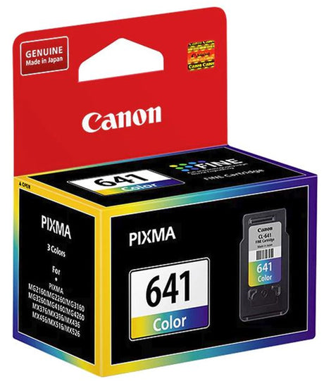 Canon CLI641 Colour Ink Cartridge for vibrant, high-quality prints with a quick-drying, smudge-resistant formula.