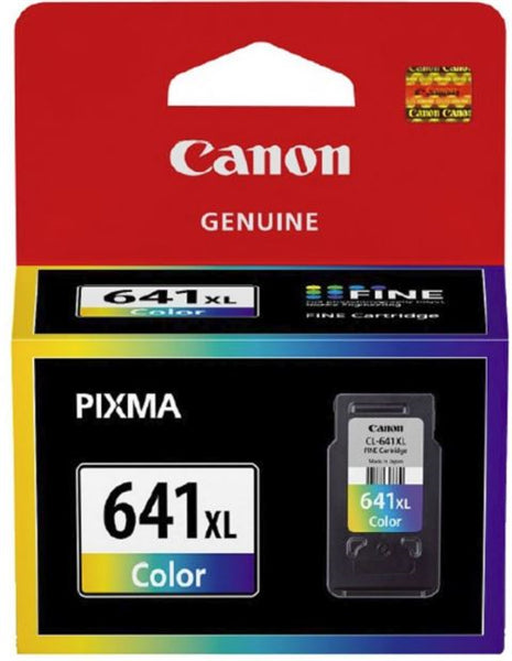 Canon CLI641XL Colour High Yield Ink Cartridge for vibrant prints, compatible with multiple Canon printers, yields 400 pages.