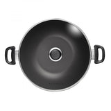 Scanpan Classic 32cm stew pot with lid, featuring non-stick surface and durable aluminum for even cooking.