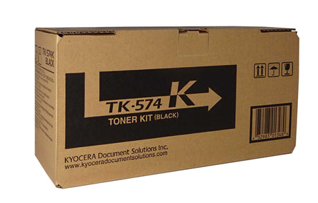 Kyocera TK-574K Black Toner cartridge for sharp prints, 16,000 page yield, compatible with FS-C5400DN, reliable and efficient.