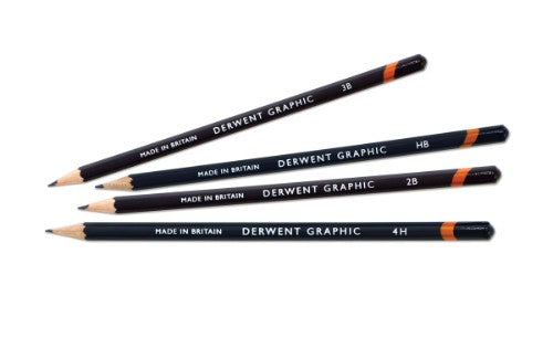 Derwent Graphic Pencils - Medium Pencils Tin of 12
