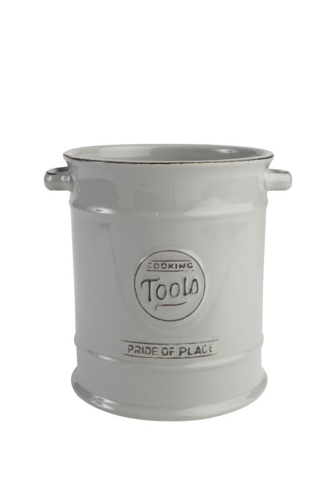 Stylish grey utensil jar from the T & G Pride of Place Collection, perfect for organizing kitchen tools with modern elegance.