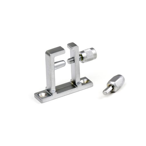 Satin chrome plated security lock for 180 casement stay, ensuring safety for high windows with a removable key feature.