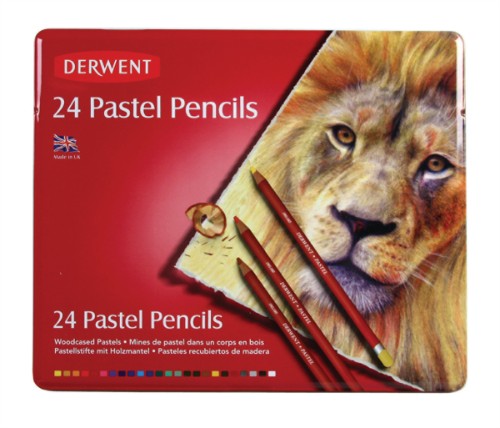 Derwent Pastel Pencils - Assorted Tin of 24