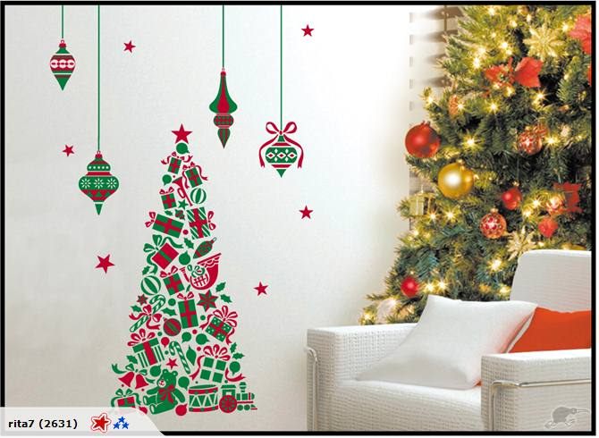 Christmas Wall Decal - Xmas Green Tree! - NEW