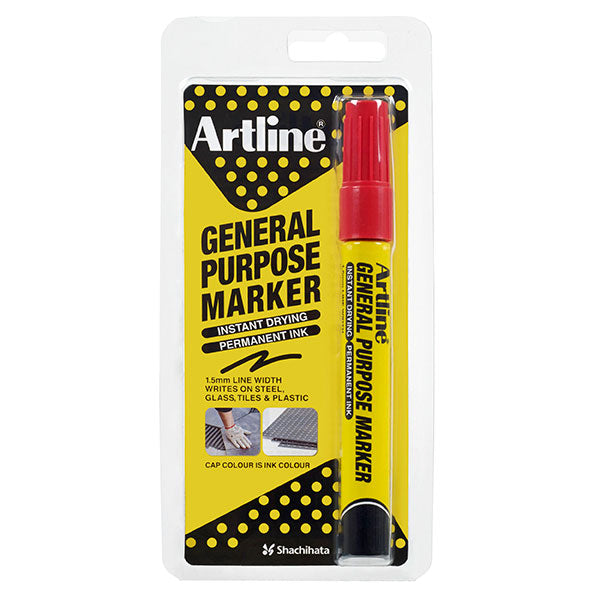 Artline General Purpose Marker Red Hs