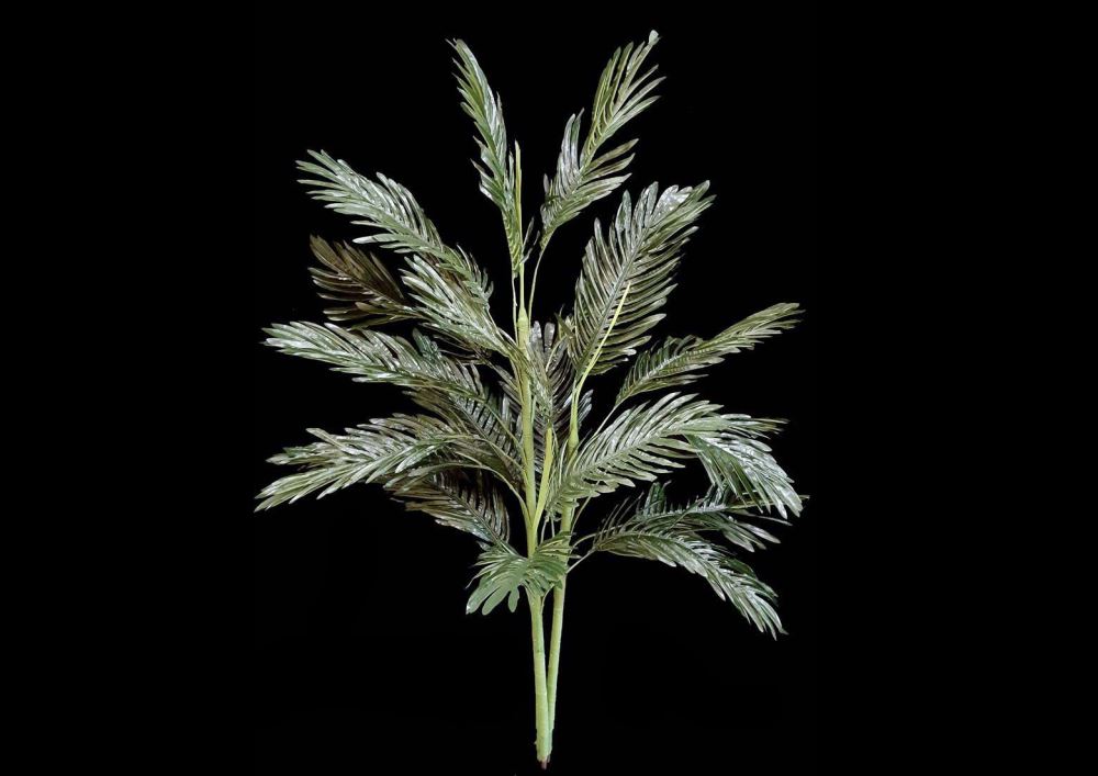 Lifelike 155cm artificial palm tree, perfect for home or office decor, requires no maintenance and ideal for low light areas.