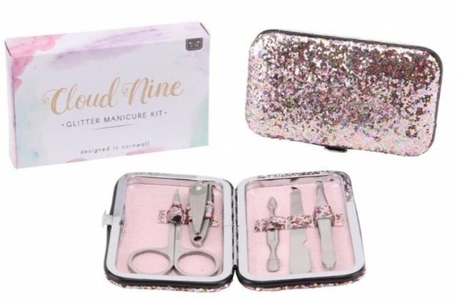 Sparkle Manicure Set - Cloud Nine: premium 5-tool nail kit in elegant design for salon-quality nail care at home.