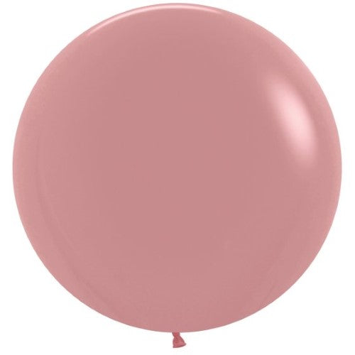 Pack of 10 rosewood latex balloons, 60cm size, perfect for elegant party decor and versatile balloon art creations.