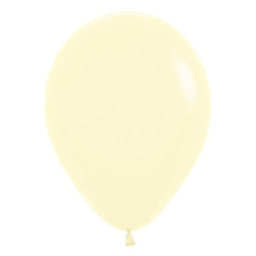 Bright pastel yellow latex balloons in a 50-pack, perfect for elevating celebrations and creating elegant decorations.