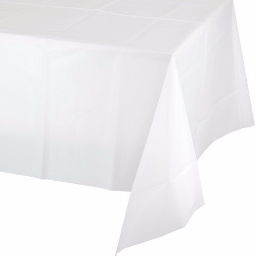 White Tablecover Plastic