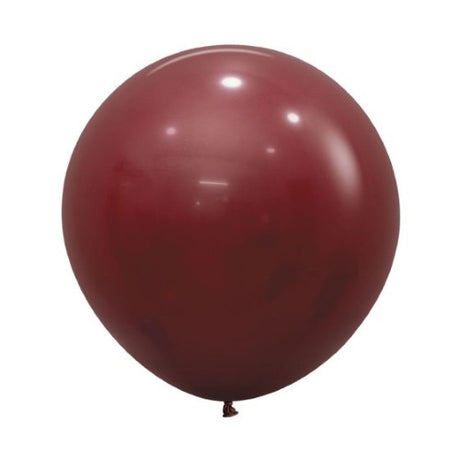 Pack of 10 Sempertex merlot latex balloons, perfect for elegant celebrations and events, 60cm size for lasting decor.