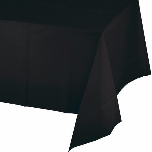 Black Velvet Tablecover Plastic