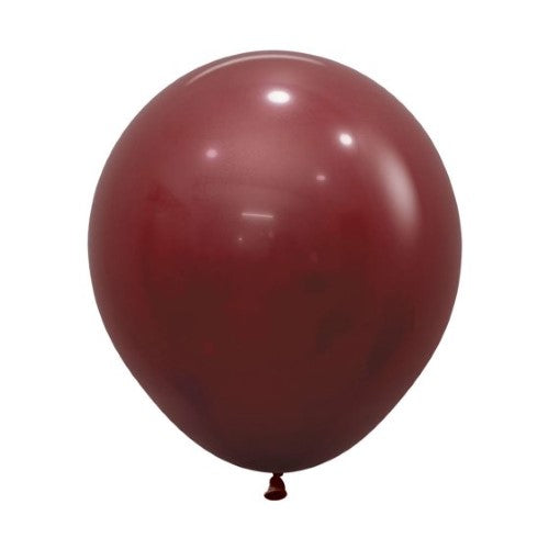 Luxurious 45cm merlot latex balloons in a pack of 6, perfect for elegant celebrations and versatile event decor.