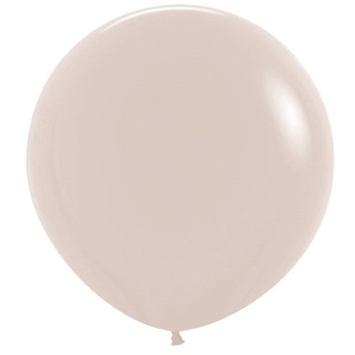 Pack of 10 Sempertex 60cm fashion white sand latex balloons, perfect for elegant party decorations.