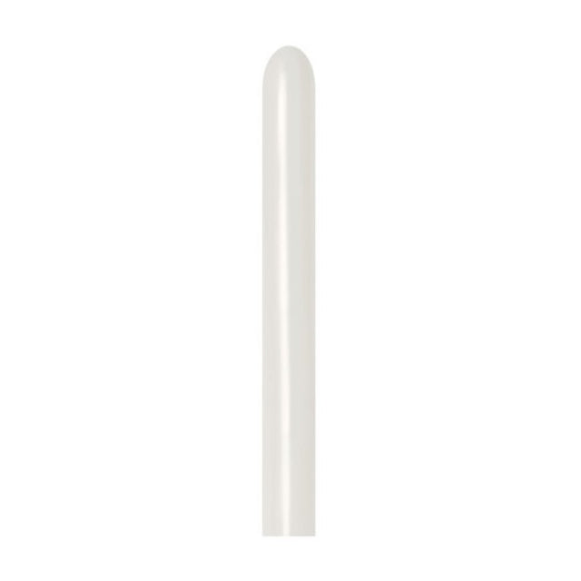 Sempertex 260T Pastel Dusk Cream Latex Balloons - 50PK, elegant pastel cream balloons perfect for any celebration décor.