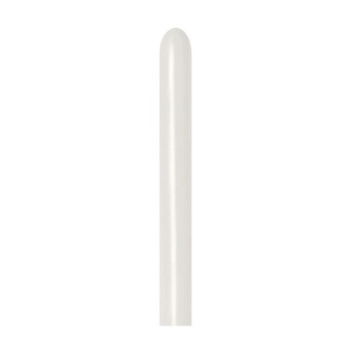 Pack of 100 Sempertex 260T pastel cream latex balloons, perfect for elegant celebrations and decorations.