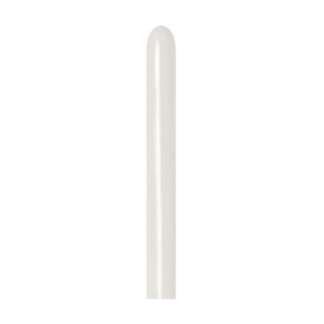 Pack of 100 Sempertex 260T pastel cream latex balloons, perfect for elegant celebrations and decorations.