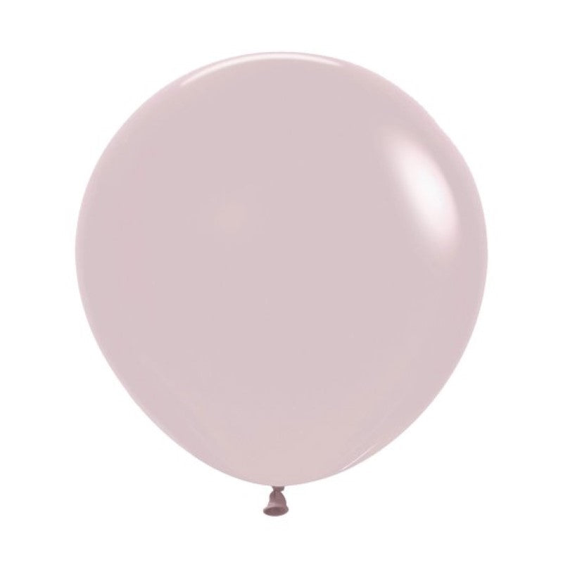 Pastel dusk rose latex balloons in a pack of three, perfect for elegant celebrations and versatile event decor.