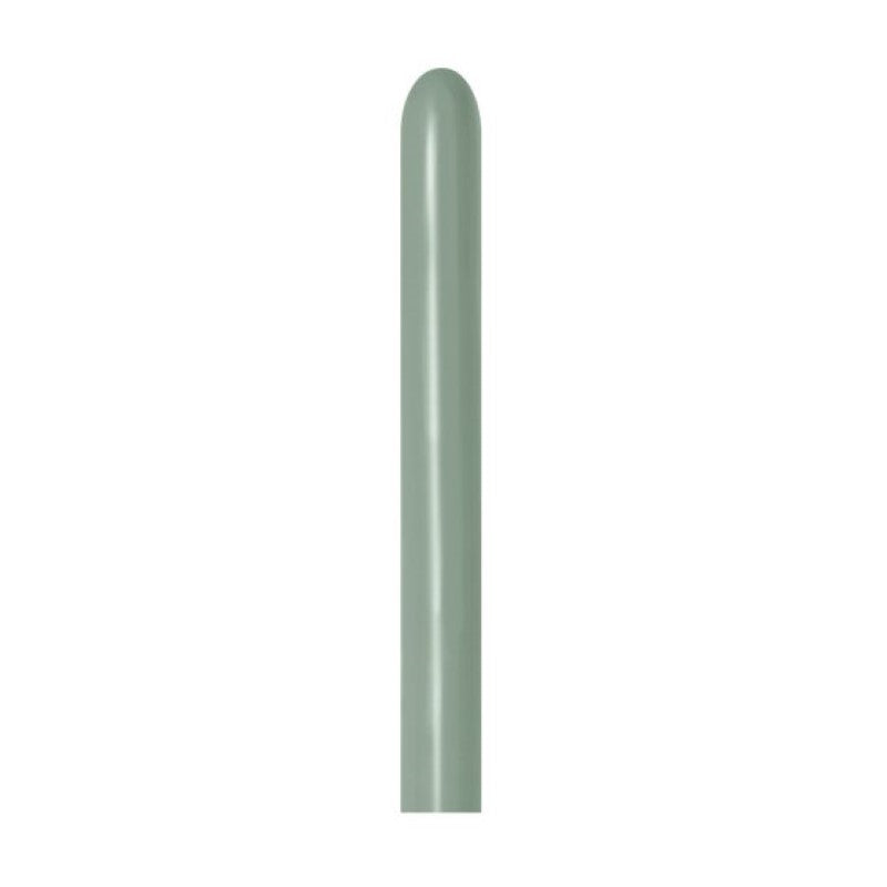 Pastel Dusk Laurel Green latex balloons in a 50-pack, perfect for elegant party decorations and creative arrangements.