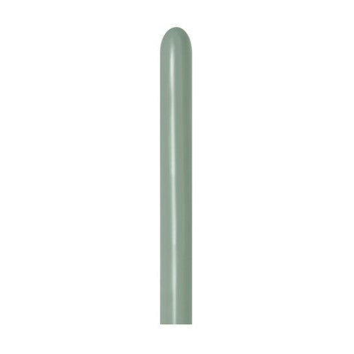 Pack of 100 Sempertex pastel dusk laurel green balloons, perfect for elegant party decor and celebrations.