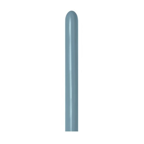 Sempertex 260T Pastel Dusk Blue Latex Balloons in a pack of 100, ideal for elegant celebrations and festive decorations.