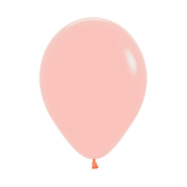 Pastel matte melon latex balloons in a 25-pack, perfect for adding color to celebrations and enhancing event decor.