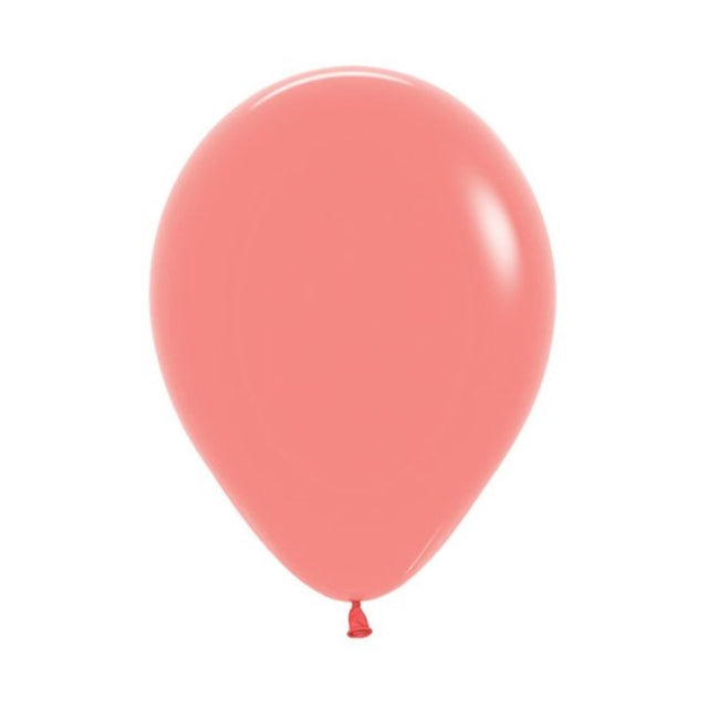 Vibrant Sempertex tropical coral latex balloons in a 50-pack, perfect for lively celebrations and event decor.