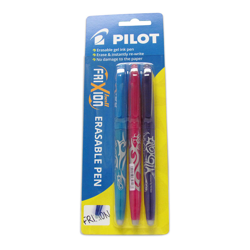 Pilot Frixion 3 Pack Violet Light Blue Pink Hangsell