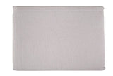 Luxurious silver flannelette single sheet set made from 100% cotton, includes fitted sheet, flat sheet, and pillowcase.