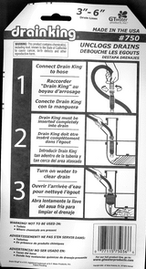 High-velocity water pulse drain cleaner for 75-150mm pipes, eco-friendly solution for efficient clog removal.