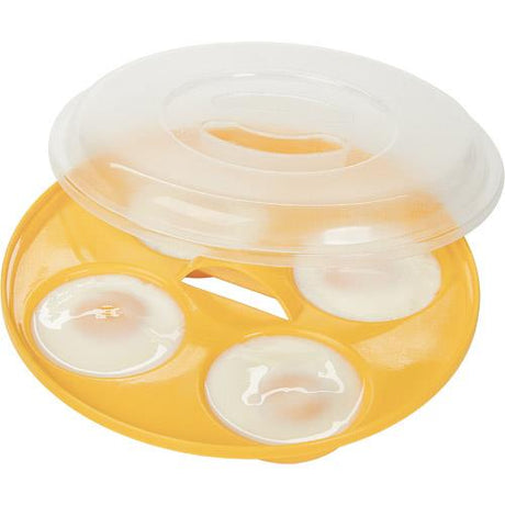 Microwave Four Egg Poacher by Progressive for cooking up to 4 perfectly poached eggs quickly and conveniently.