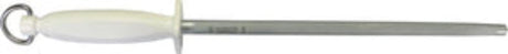 Butchers Steel P202 with plastic handle for easy knife sharpening, 300mm length, designed for durability and precision.