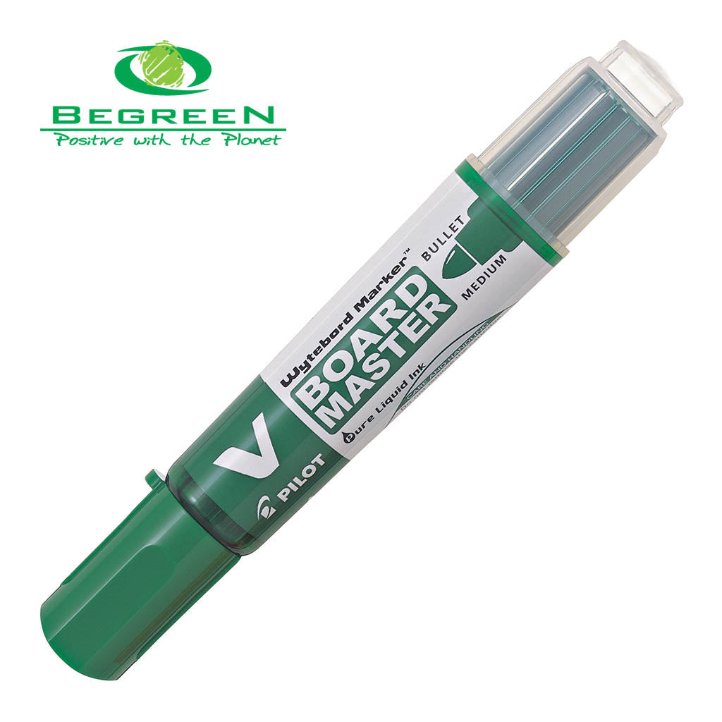 Pilot Marker V Board Bullet Medium Tip Green - (Set of 10)