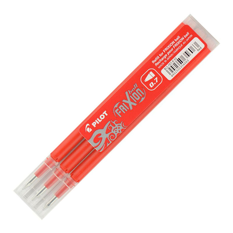Pilot Frixion Refill Red 3 Pack (BLS-FR7-R-S3)