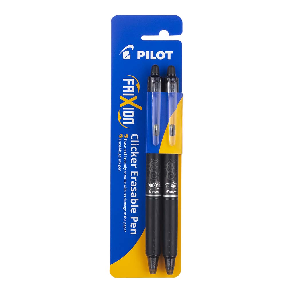 Pilot Frixion Clicker Erasable Fine Black, Pack of 2 HS