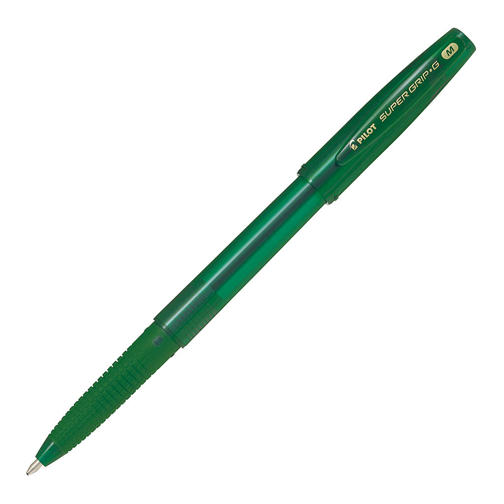 Pilot Super Grip G Stick Medium Green - (Set of 12)