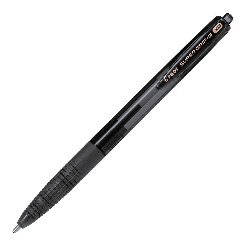 Pilot Super Grip G 1.6 Extra Broad Black Ballpoint Pen - (Set of 12 )