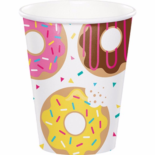 Donut Time Cups Paper 266ml - Pack of 8