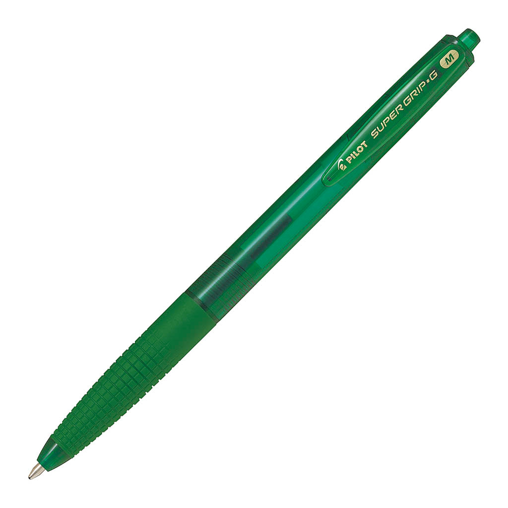 Pilot Super Grip G Retractable Medium Green - (Set of 12)