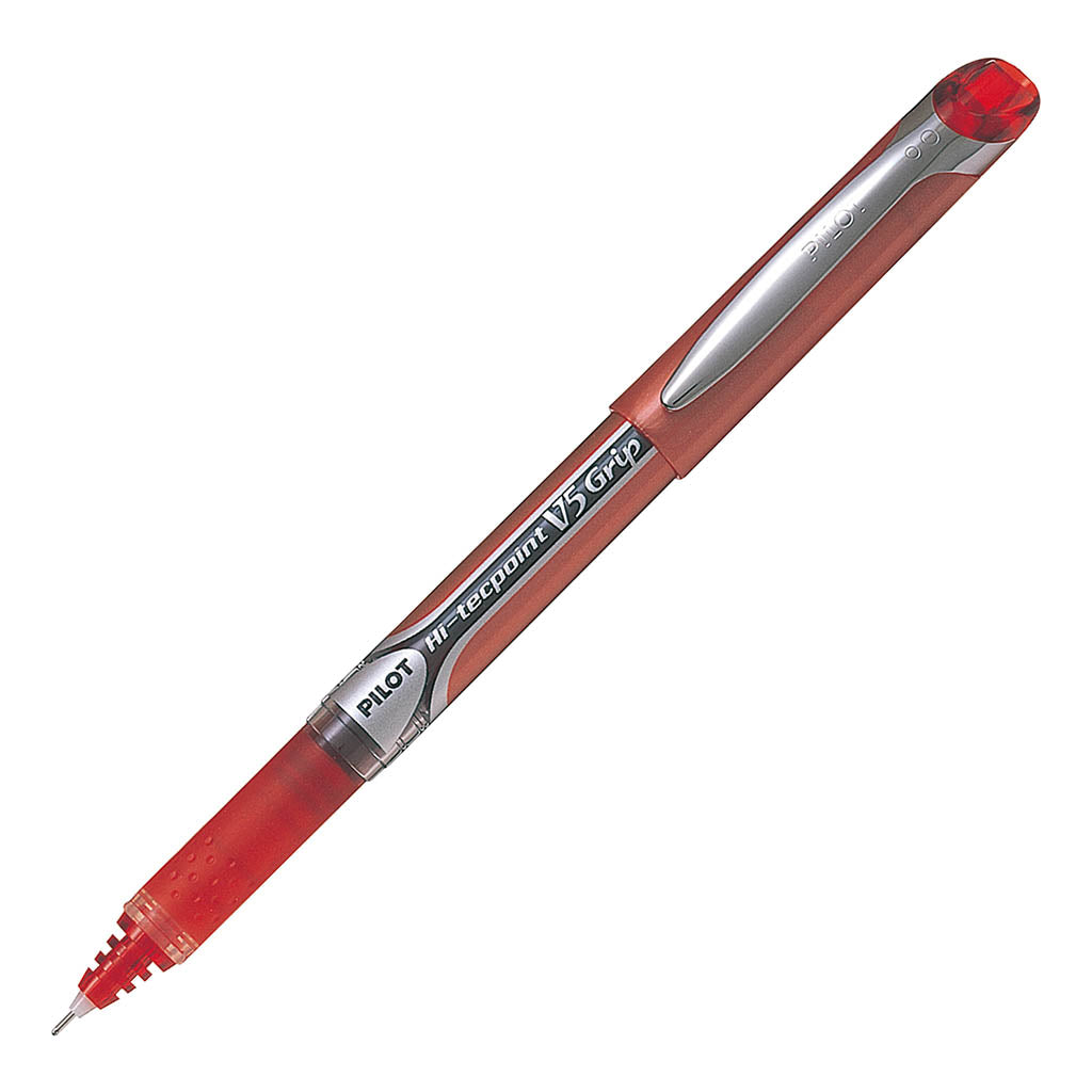 Pilot Hi-Tec V5 Grip Extra Fine Red - (Set of 12)