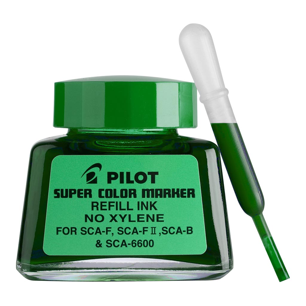 Pilot Super Colour Permanent Marker Green 30ml Refill (SCA-RF-G)