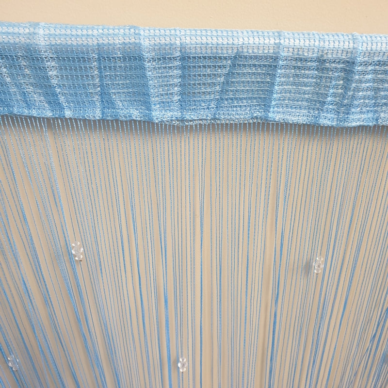 Beaded String Curtain 1 m x 2 m-Blue