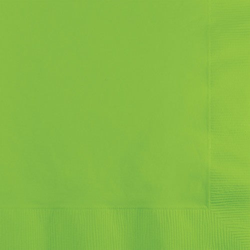 Vibrant Fresh Lime Luncheon Napkins, 33cm x 33cm, 2-ply, pack of 50, perfect for adding color to any event.