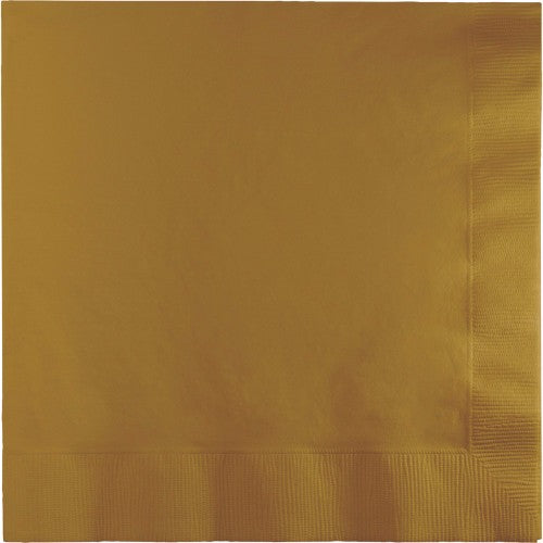 Glittering Gold Luncheon Napkins - Pack of 50