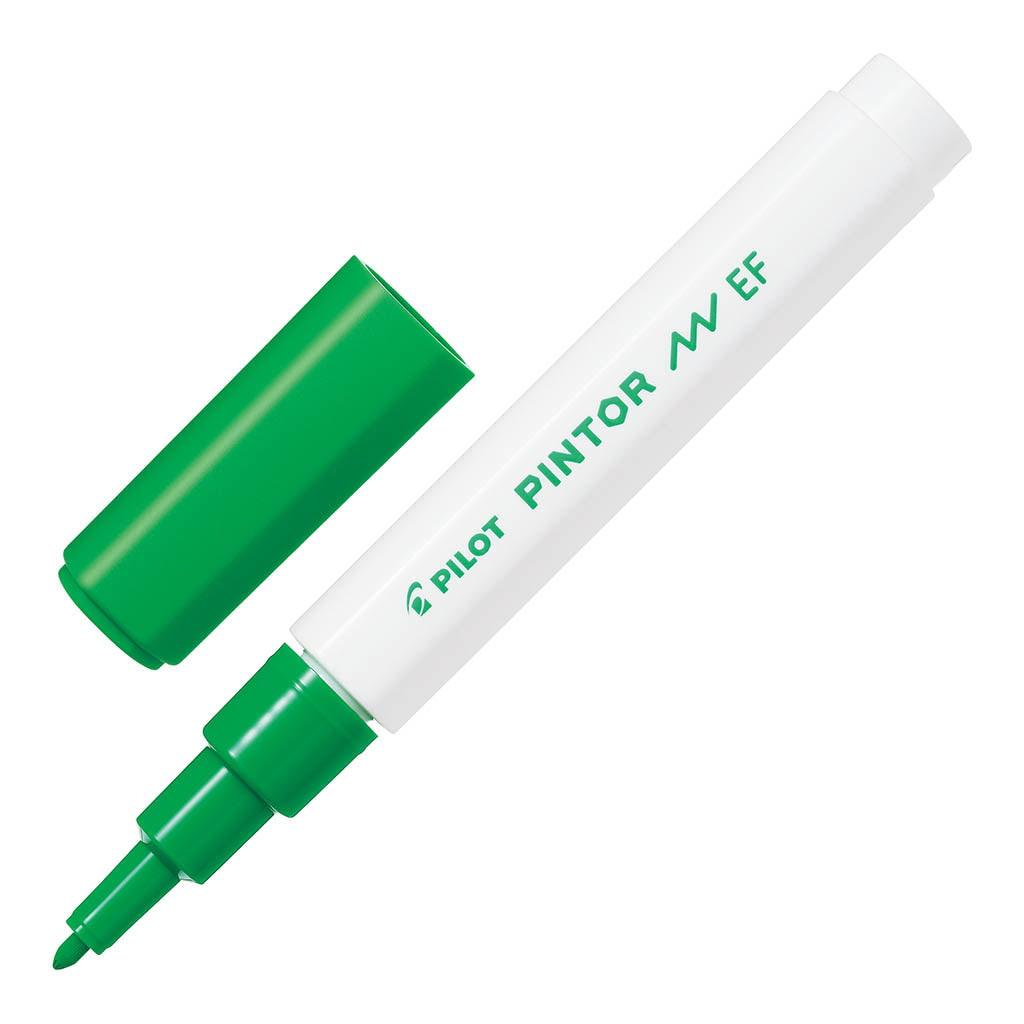 Pilot Pintor Extra Fine Lime Green Marker- (Set of 6)