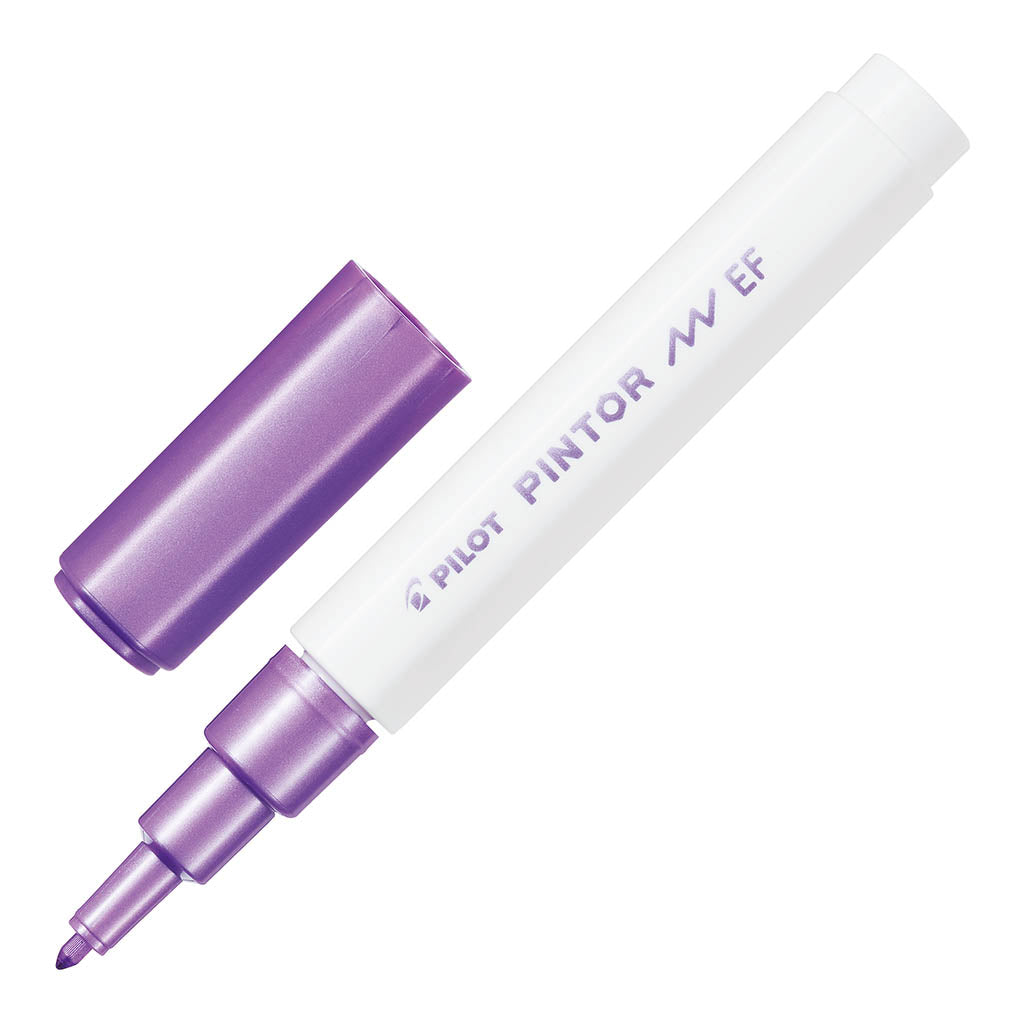 Pilot Pintor Extra Fine Metallic Violet Marker- (Set of 6)