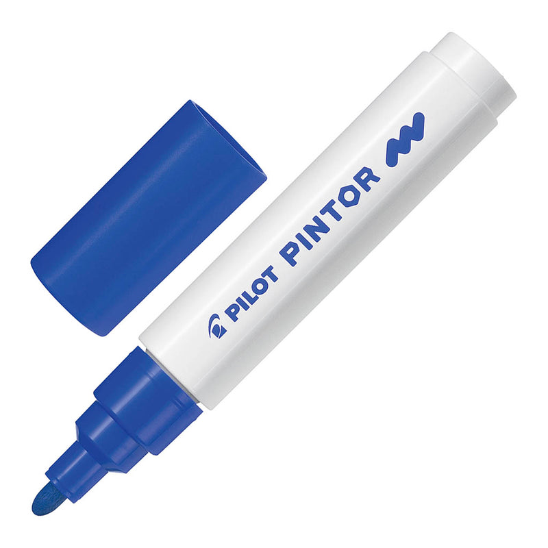 Pilot Pintor Medium Blue Marker - (Set of 6 )