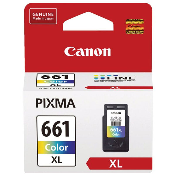 Canon CL-661XL Colour High Yield Ink Cartridge for vibrant prints, sharp text, and compatibility with TS5360 printer, lasting 300 pages.